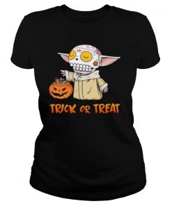 Baby Yoda Pumpkin Trick Or Treat Halloween shirt