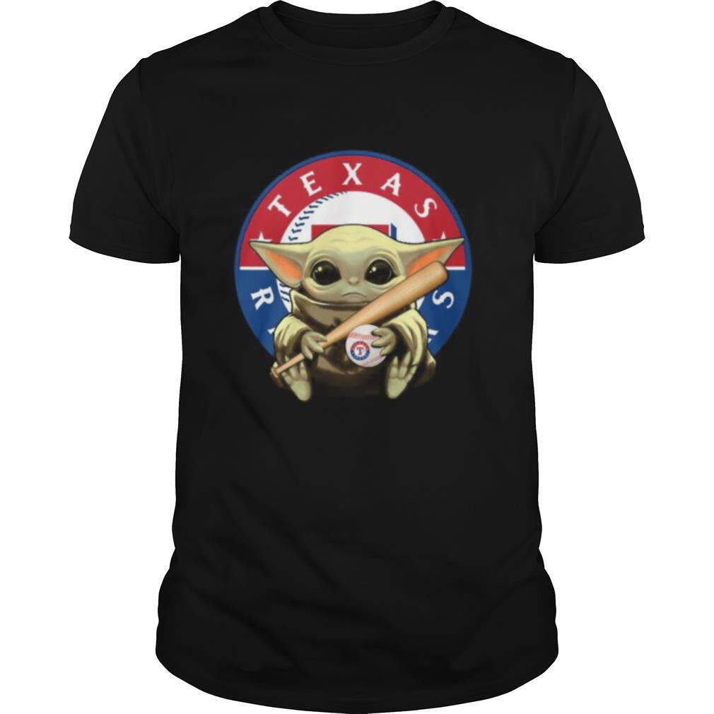 Baby Yoda Texas Rangers Baseball