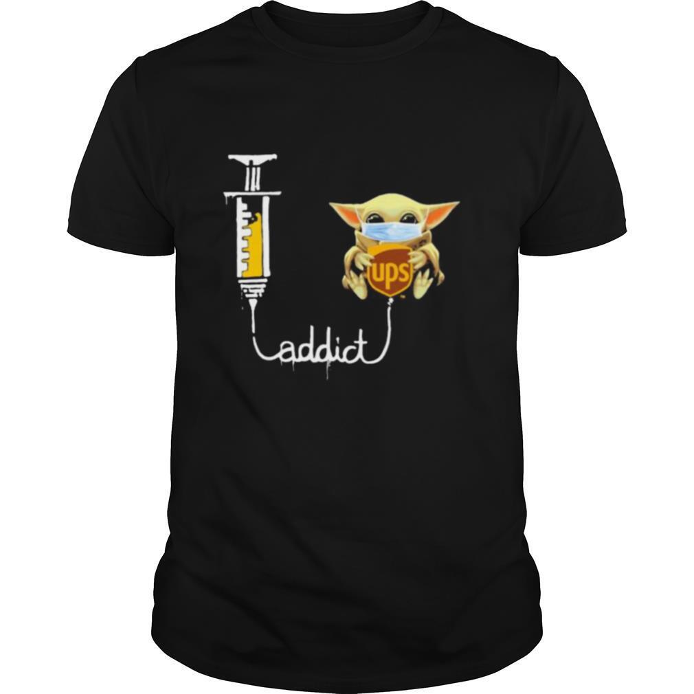 Baby yoda mask ups addict shirt