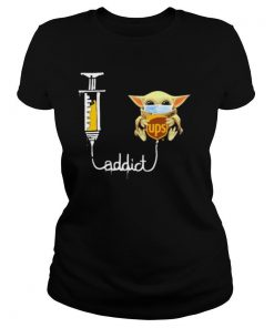 Baby yoda mask ups addict shirt