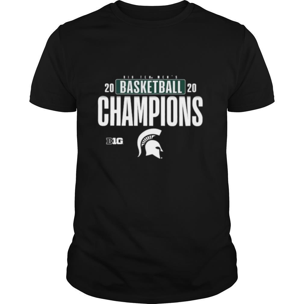 Big ten men’s 2020 basketball champions michigan state spartans shirt