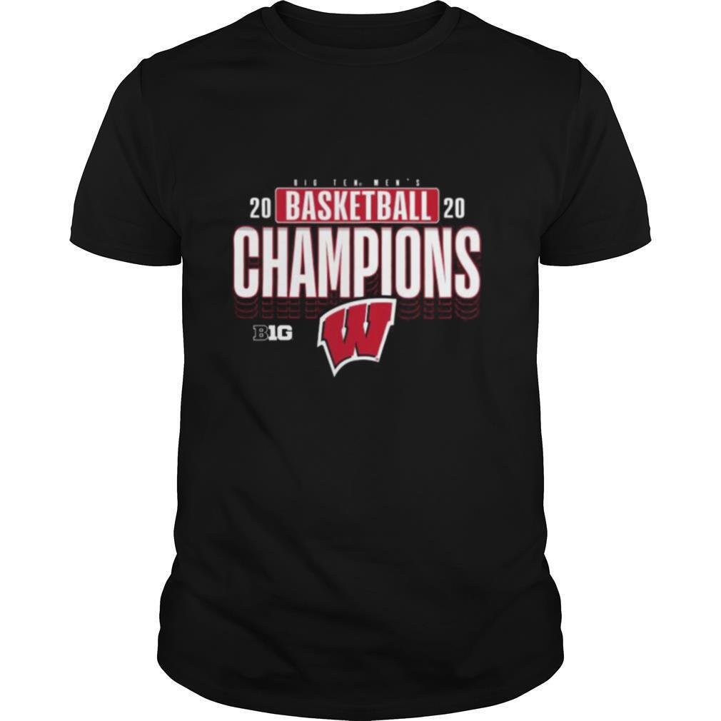 Big ten men’s 2020 basketball champions wisconsin badgers shirt