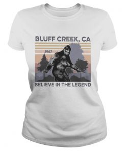 Bigfoot bluff creek ca believe in the legend 1967 vintage retro  Classic Ladies