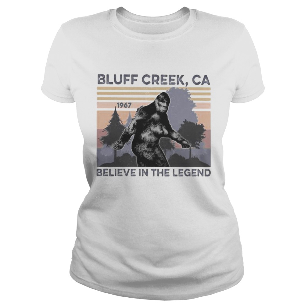 Bigfoot bluff creek ca believe in the legend 1967 vintage retro Classic Ladies