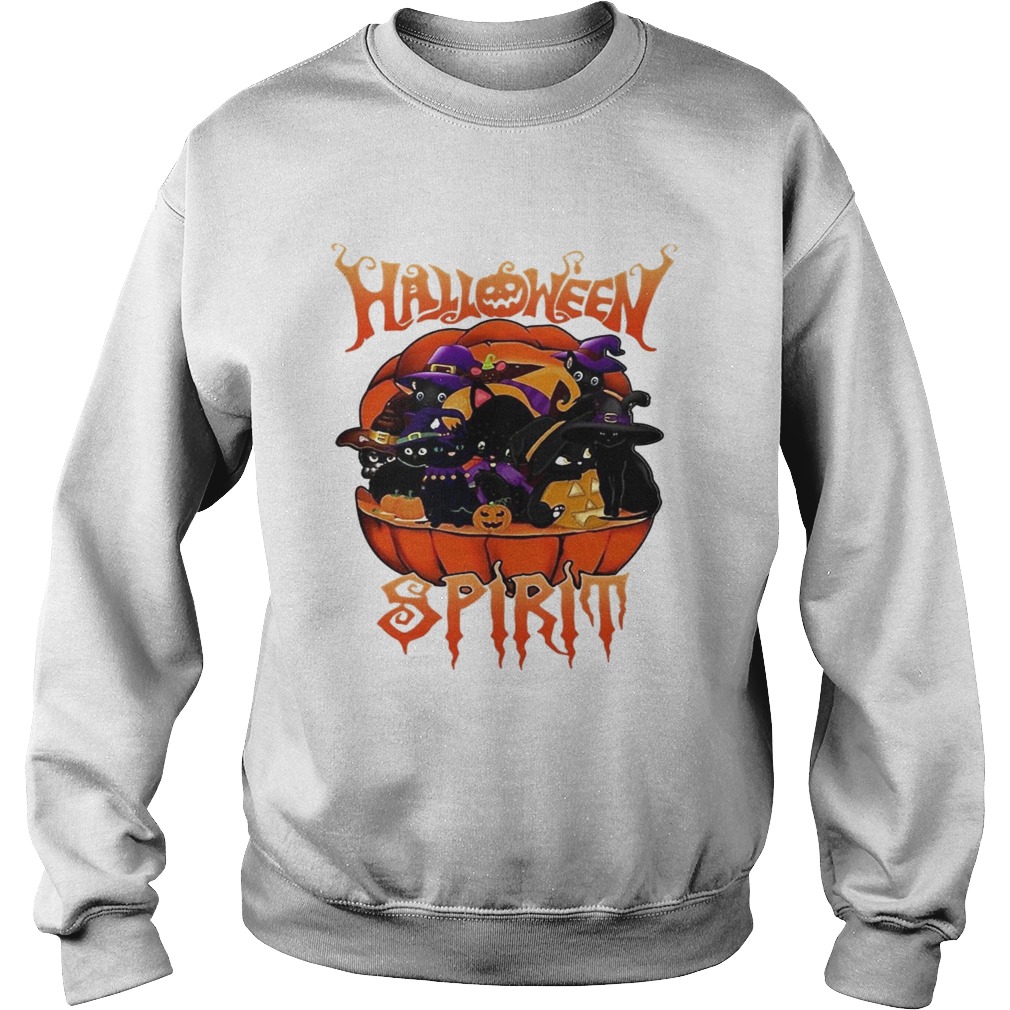 Black Cat Halloween Spirit Sweatshirt