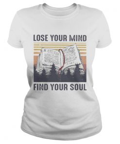 Books lose your mind find your soul vintage retro  Classic Ladies