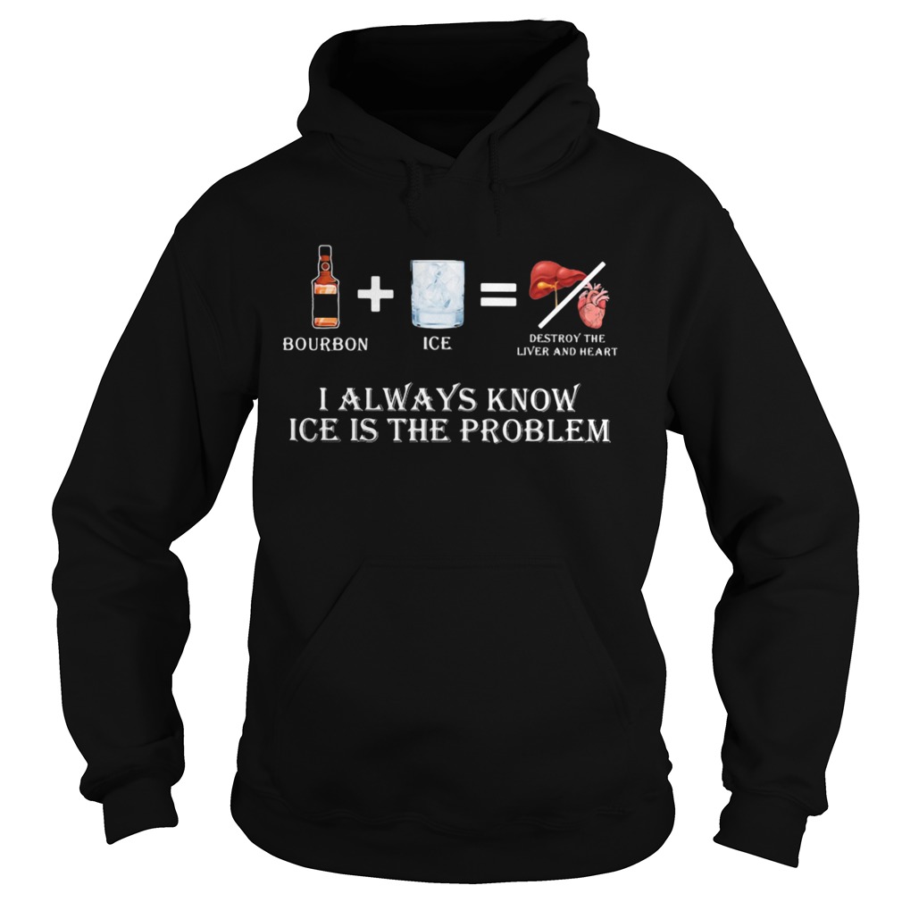 Bourbon I always know ice is the problem Hoodie