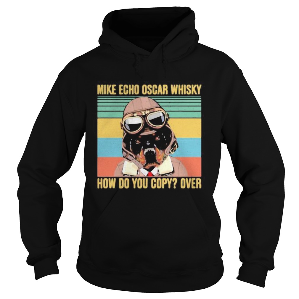 Boxer mike echo oscar whisky how do you copy over vintage retro Hoodie