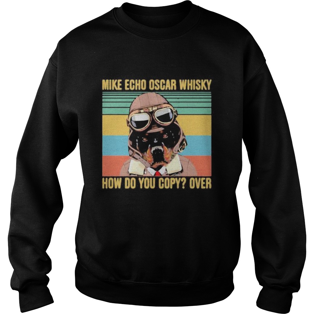 Boxer mike echo oscar whisky how do you copy over vintage retro Sweatshirt