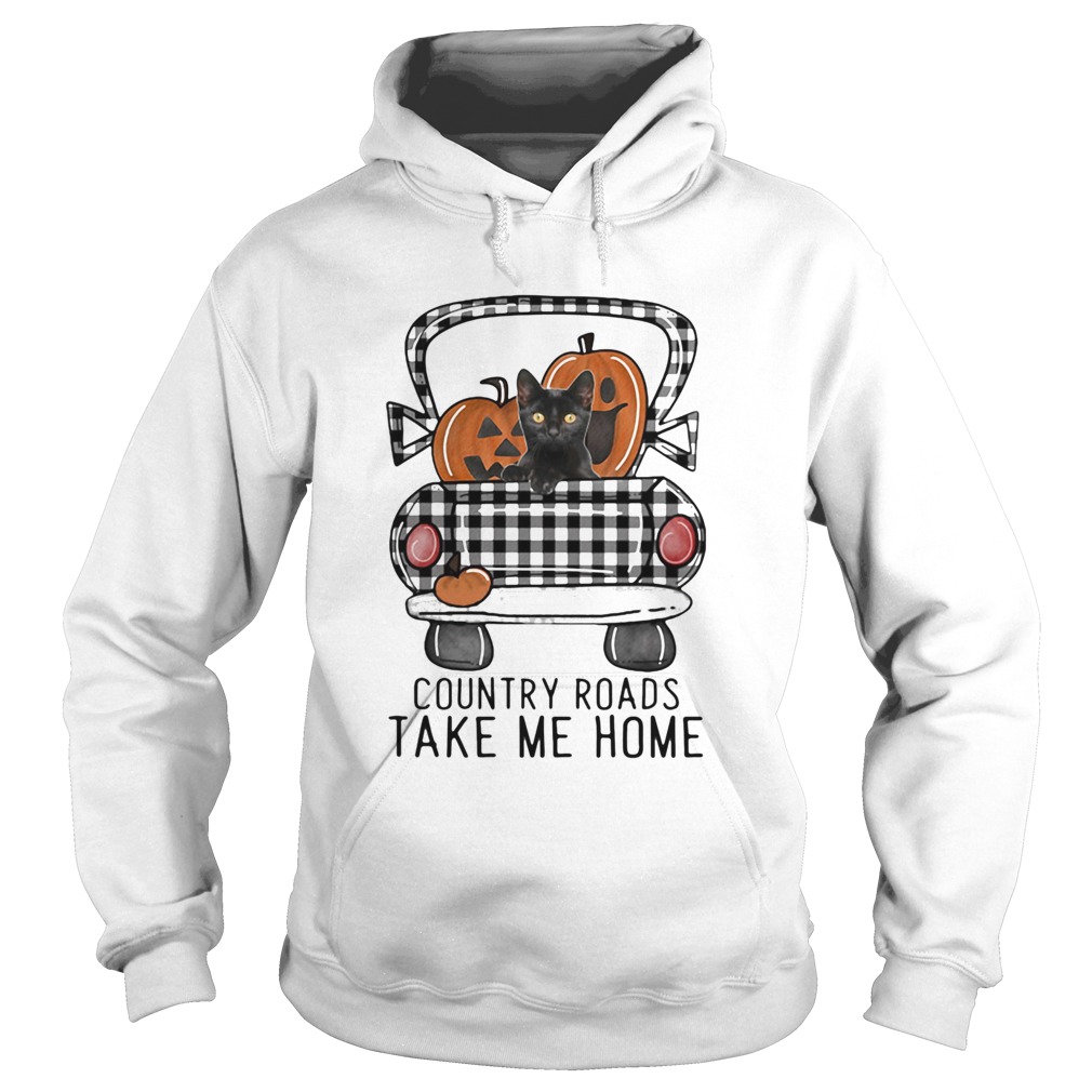 COUNTRY ROADS TAKE ME HOME PUMPKIN CAT HALLOWEEN Hoodie