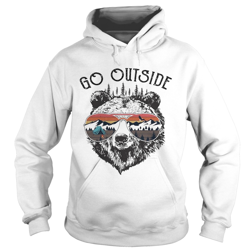 Camping go outside worst case scenario a bear kills you Hoodie