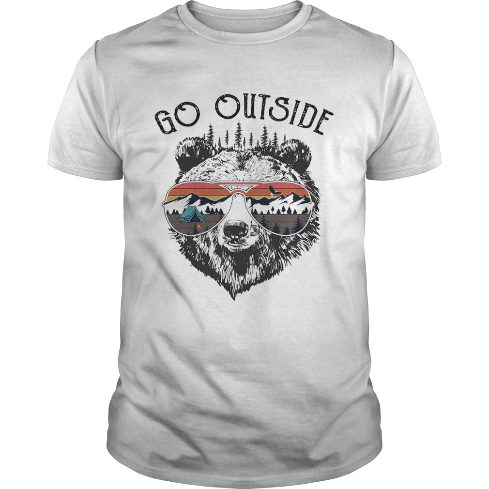 Camping go outside worst case scenario a bear kills you shirt