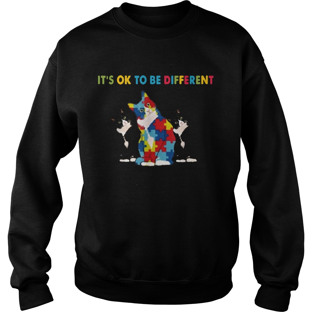 Cat Autism Its Ok To Be Different Sweatshirt