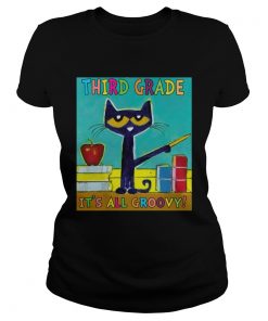 Cat Third Grade Its All Groovy  Classic Ladies