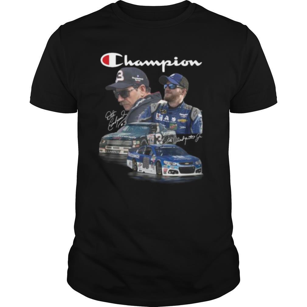 Champion dale earnhardt #3 goodwrench dale earnhardt jr. 88 signature shirt