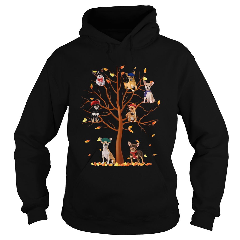 Chihuahua Fall Tree Hoodie