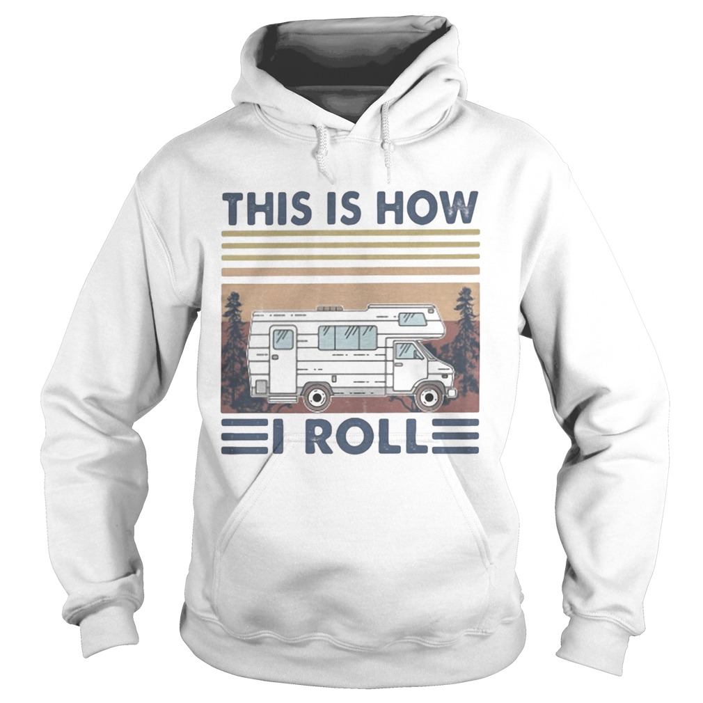 Compact van this is how i roll vintage retro Hoodie