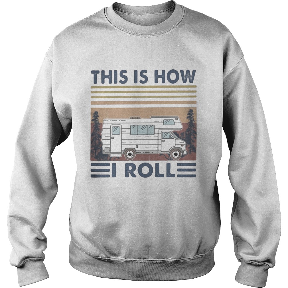 Compact van this is how i roll vintage retro Sweatshirt