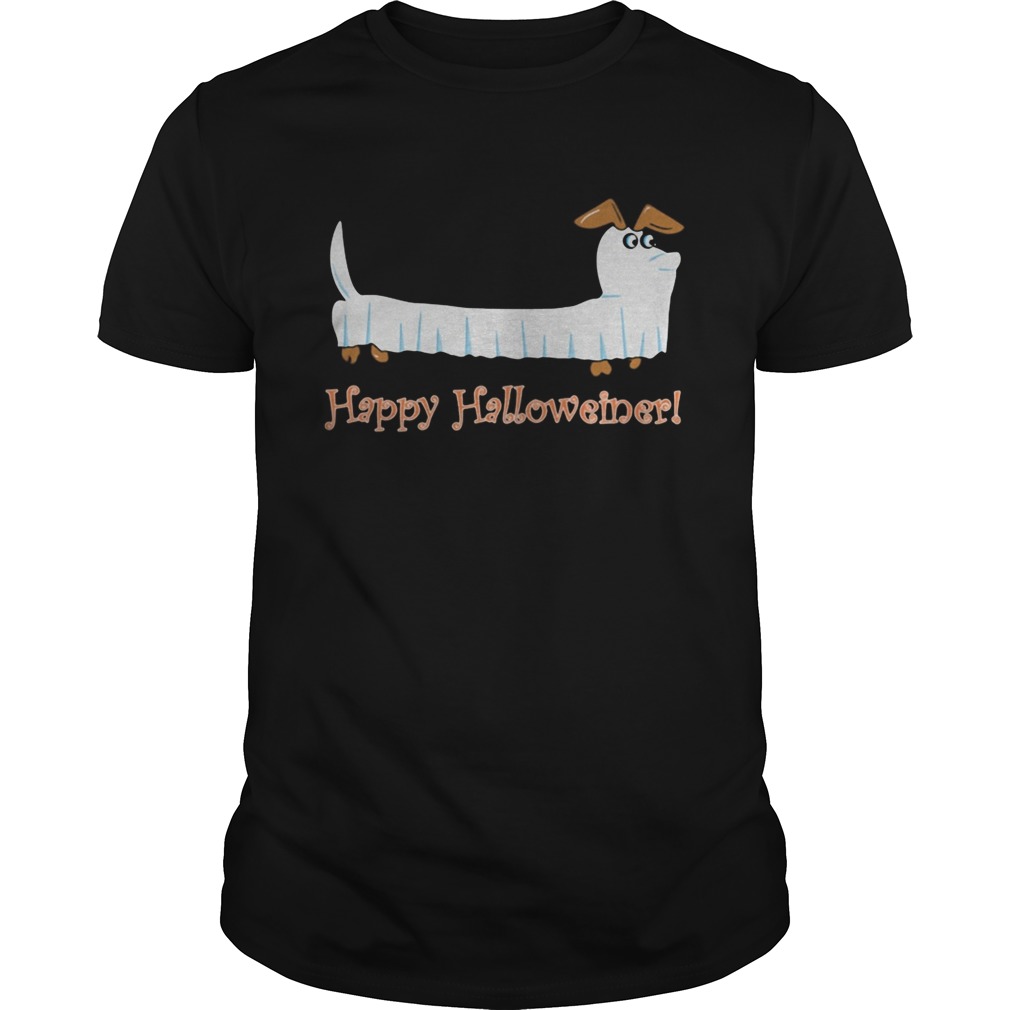 Dachshund Ghost Happy Halloweiner shirt