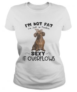 Dachshund im not fat im just so freakin sexy it overflows  Classic Ladies