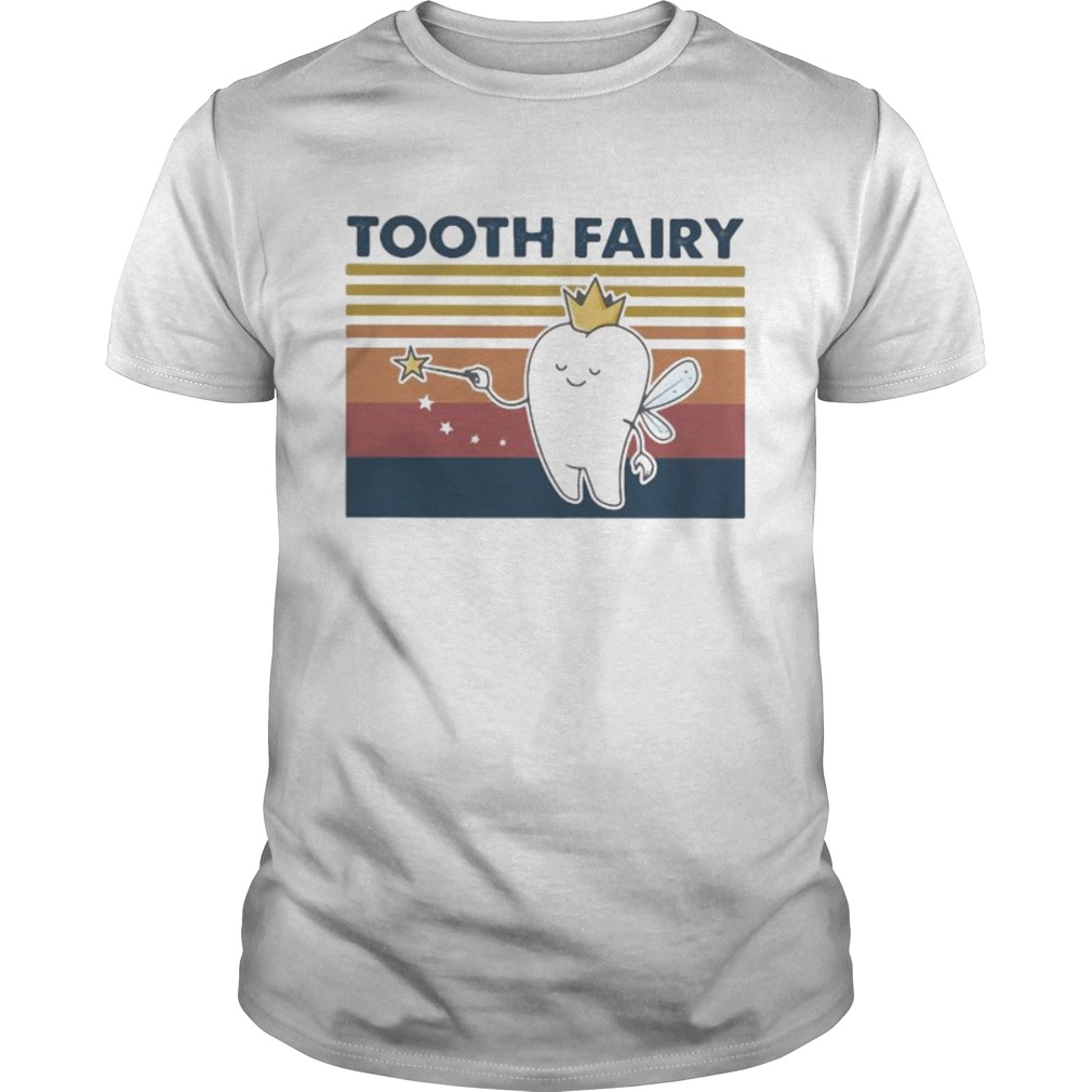 Dental Hygienist Tooth Fairy Vintage retro shirt