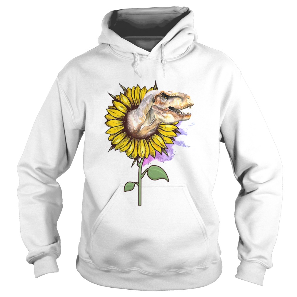 Dinosaurs T Rex Sunflower Hoodie