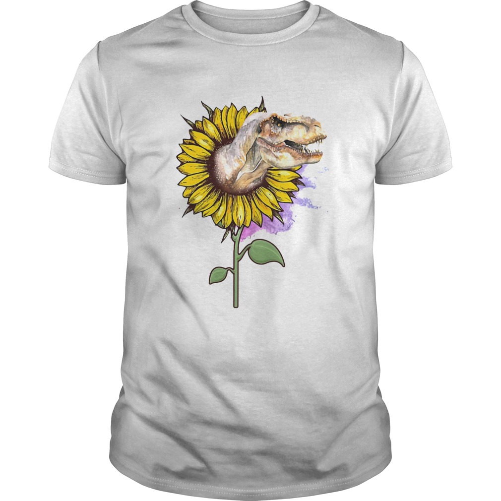 Dinosaurs T Rex Sunflower shirt