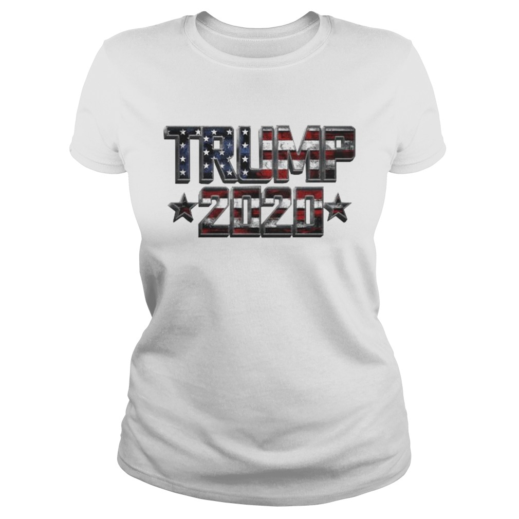 Donald trump 2020 american flag independence day Classic Ladies