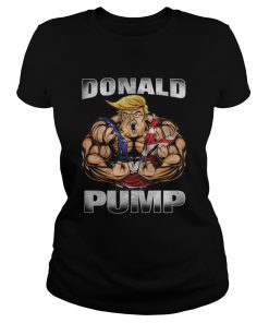 Donald trump pump american flag independence day  Classic Ladies