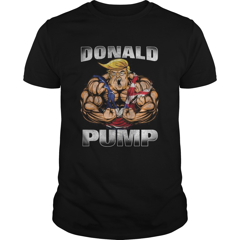 Donald trump pump american flag independence day shirt