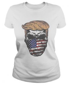 Donald trump skull mask american flag independence day  Classic Ladies