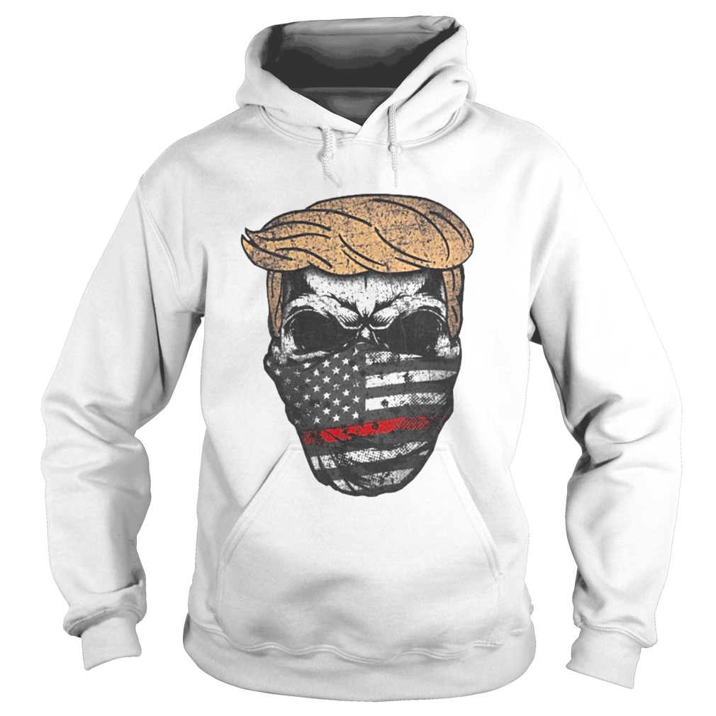 Donald trump skull mask back the red american flag independence day Hoodie