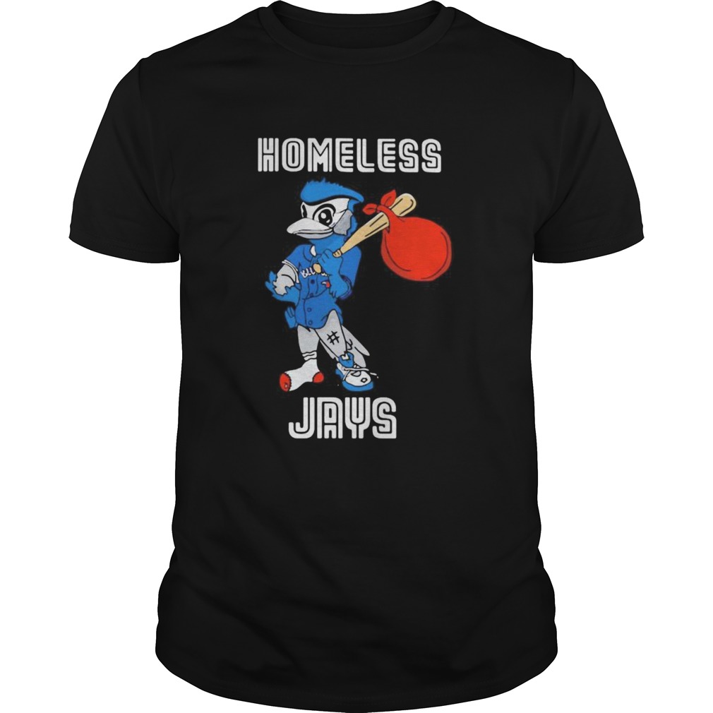 Duck baseball homeless toronto blue jays shirt