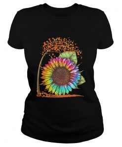 Fall Autumn Colorful Sunflower  Classic Ladies