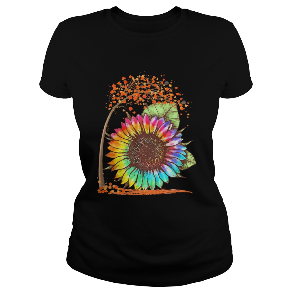 Fall Autumn Colorful Sunflower Classic Ladies