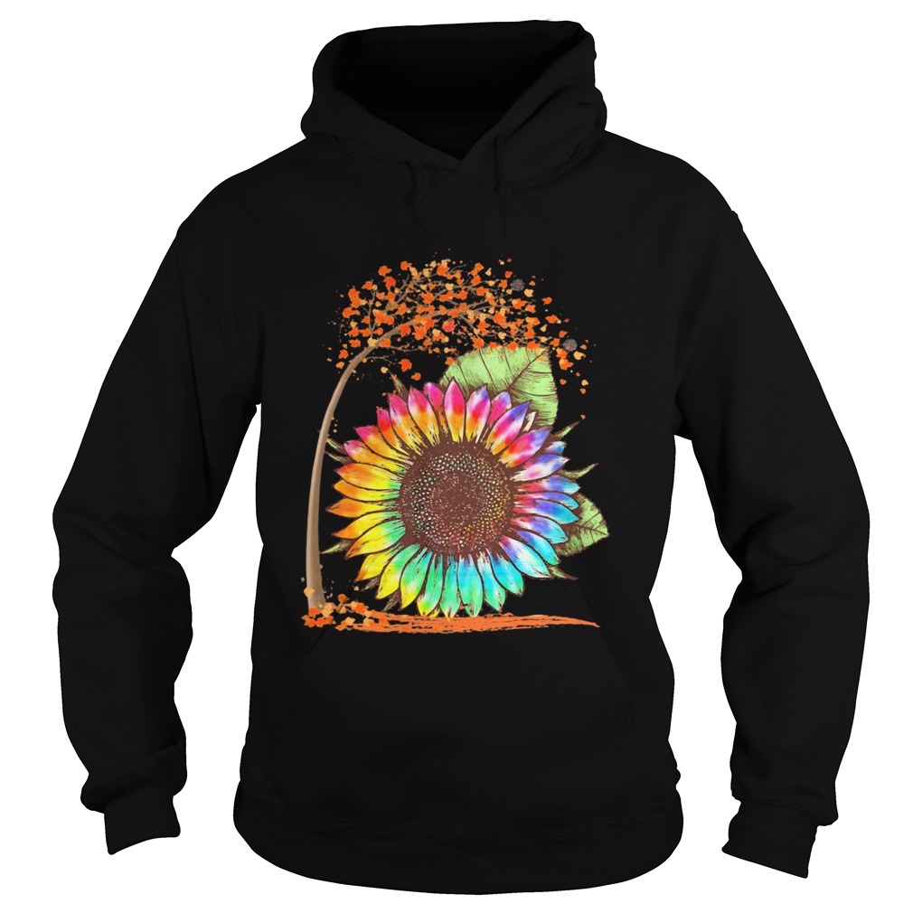 Fall Autumn Colorful Sunflower Hoodie