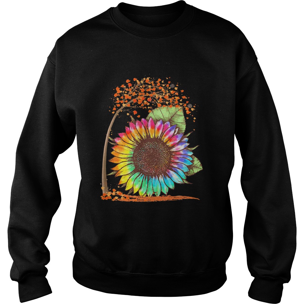 Fall Autumn Colorful Sunflower Sweatshirt