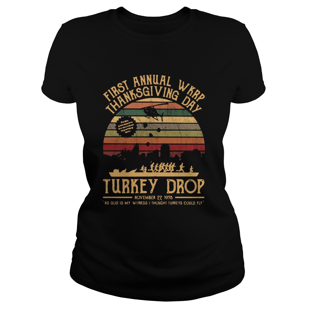 First Annual Wkrp Thanksgiving Day Turkey Drop Vintage Classic Ladies