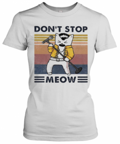 Freddie Mercury Don'T Stop Meow Vintage Retro T-Shirt Classic Women's T-shirt