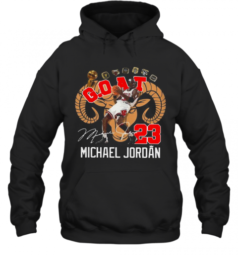 GOAT 23 Michael Jordan Signature T-Shirt Unisex Hoodie