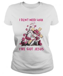 Gnome I dont need luck Ive got Jesus Breast Cancer Awareness  Classic Ladies