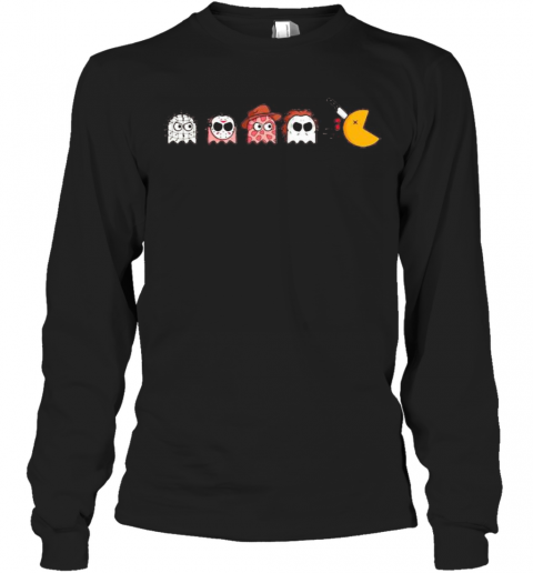 Halloween Horror Characters Chibi Game T-Shirt Long Sleeved T-shirt 