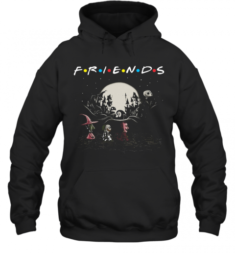 Halloween Jack Skellington And Friends Crossing Road T-Shirt Unisex Hoodie