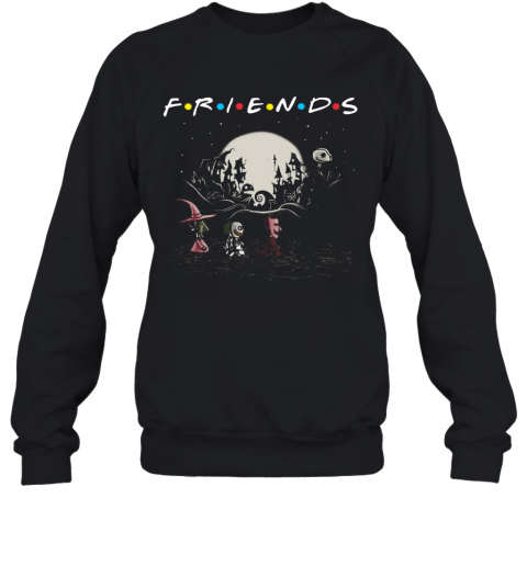 Halloween Jack Skellington And Friends Crossing Road T-Shirt Unisex Sweatshirt