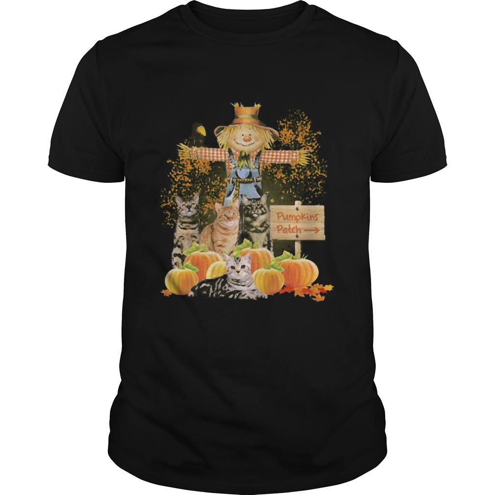 Halloween cats figurehead pumpkins patch shirt