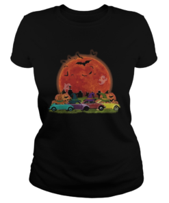 Halloween color cars pumpkin moon  Classic Ladies