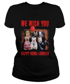 Halloween dogs horror characters we wish you happy howloween  Classic Ladies