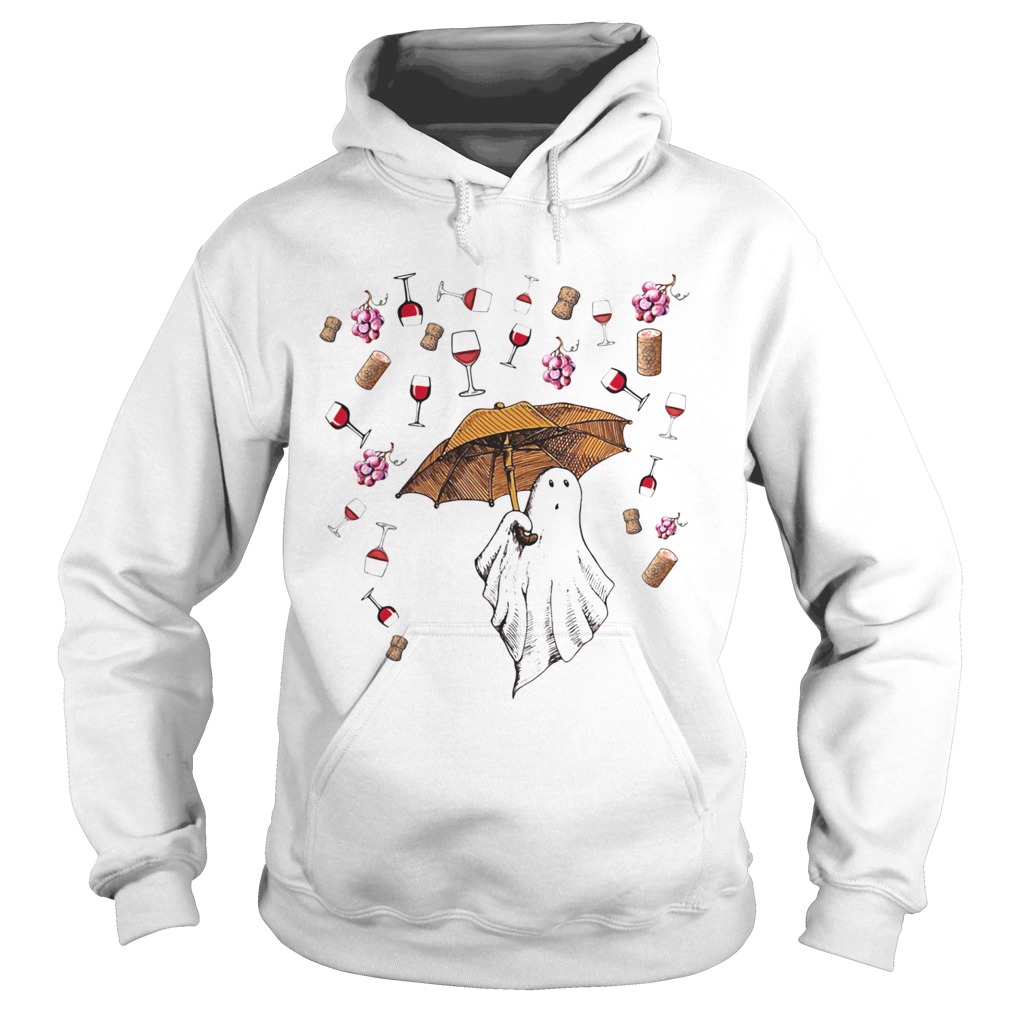 Halloween ghost rain grape wine Hoodie