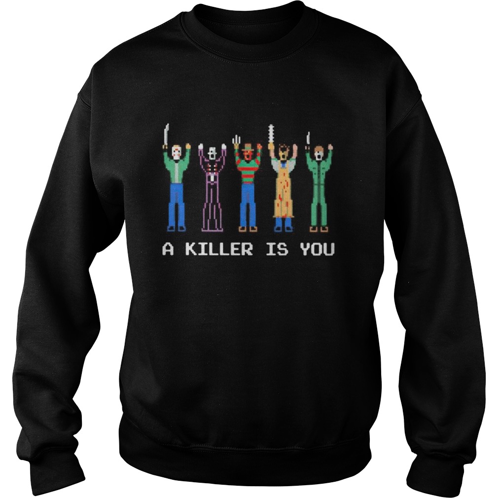 Halloween horror characters a killer is you lego Sweatshirt