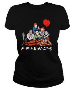 Halloween horror characters friends shirt